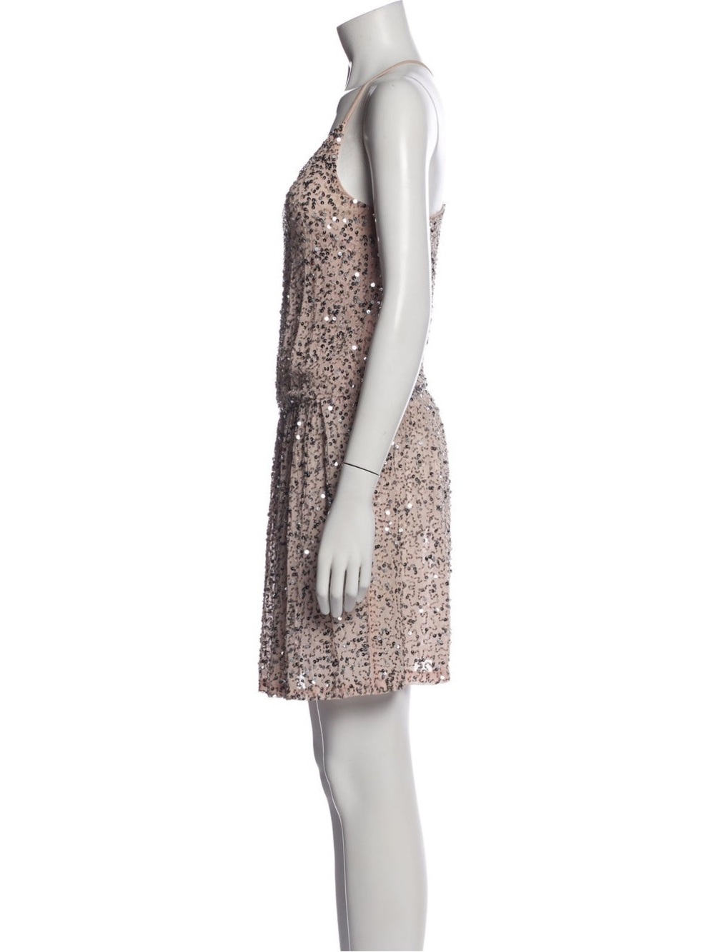 Alice + Olivia pink sequin blouson mini dress - Picture 2 of 8